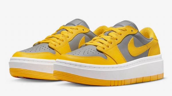 Dámské Boty Nike Air Jordan 1 Low Tops Lv8d Šedožluté