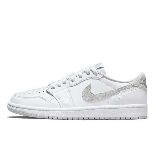 Dámské Boty Nike Air Jordan 1 Low Tops Og Pro Ženy Bílo-šedé