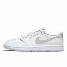 Dámské Boty Nike Air Jordan 1 Low Tops Og Pro Ženy Bílo-šedé