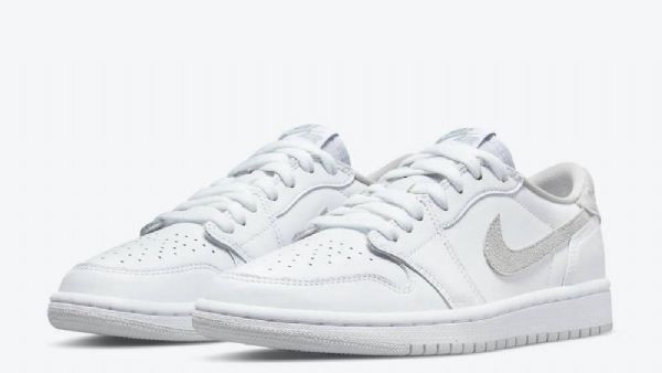 Dámské Boty Nike Air Jordan 1 Low Tops Og Pro Ženy Bílo-šedé