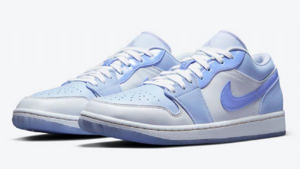 Dámské Boty Nike Air Jordan 1 Low Tops Se Mighty Swooshers Modré