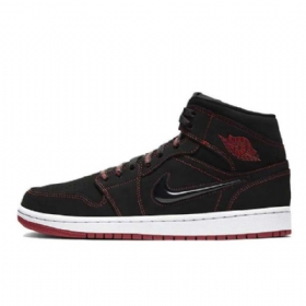 Dámské Boty Nike Air Jordan 1 Mid Top Come Fly With Me Černé