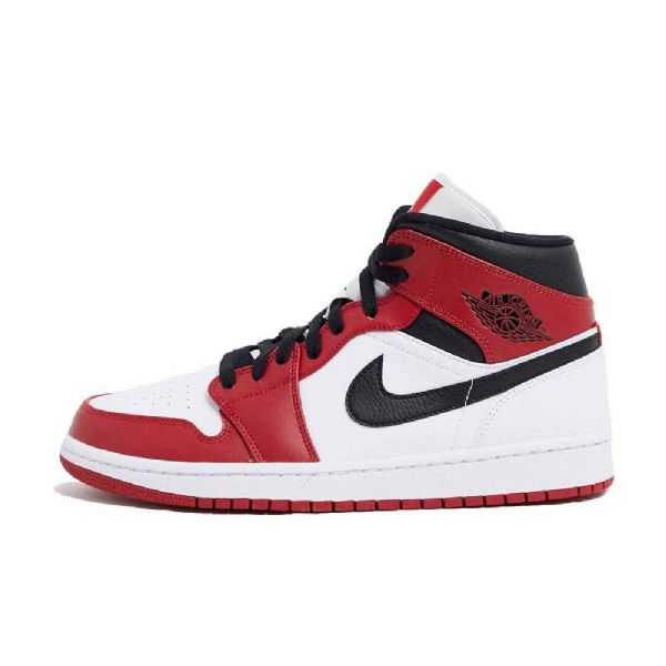 Dámské Boty Nike Air Jordan 1 Mid Tops Chicago 2020 Červenobílé