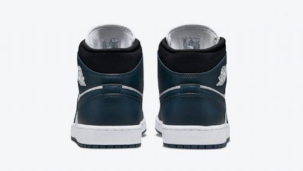 Dámské Boty Nike Air Jordan 1 Mid Tops Dark Tmavě Modrá Bílý