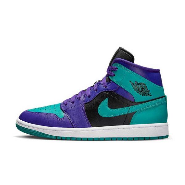 Dámské Boty Nike Air Jordan 1 Mid Tops Grape Pro Ženy Černozelené