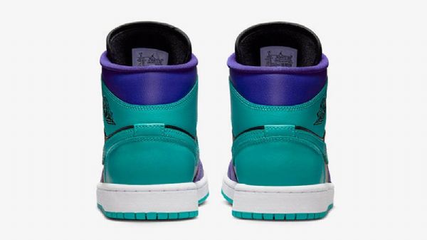 Dámské Boty Nike Air Jordan 1 Mid Tops Grape Pro Ženy Černozelené