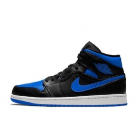 Dámské Boty Nike Air Jordan 1 Mid Tops Royal Modrý
