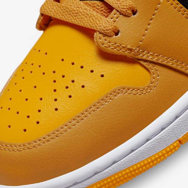 Dámské Boty Nike Air Jordan 1 Mid Tops Žlutá Černá