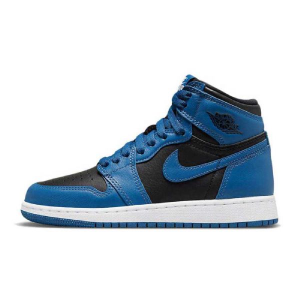 Dámské Boty Nike Air Jordan 1 Retro High Tops Gs Tmavě Modrá Černá