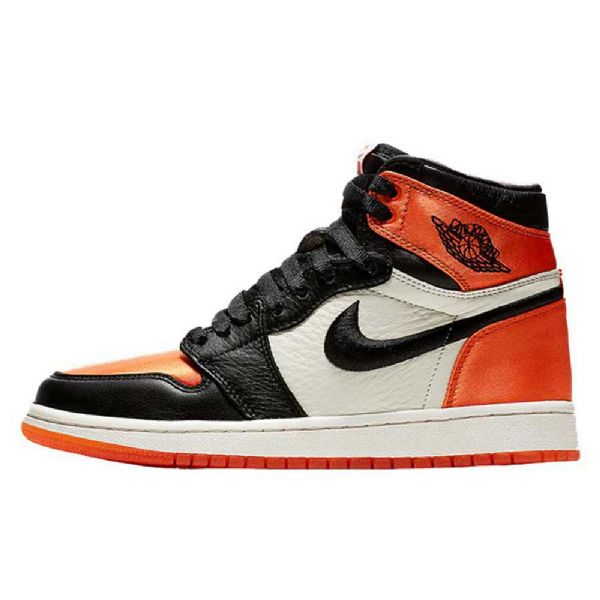 Dámské Boty Nike Air Jordan 1 Satin Shatteredboard Pro Ženy Oranžově Černé