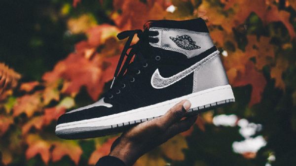 Dámské Boty Nike Air Jordan 1 Shadow Satin Aleali Černá Stříbrný