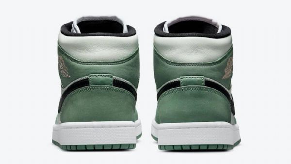 Dámské Holandské Boty Nike Air Jordan 1 Mid Tops Se Zelené