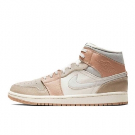 Dámské Khaki Boty Nike Air Jordan 1 Mid Tops Milan