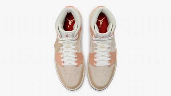 Dámské Khaki Boty Nike Air Jordan 1 Mid Tops Milan