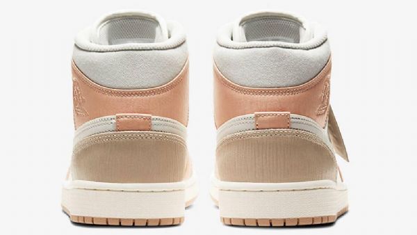 Dámské Khaki Boty Nike Air Jordan 1 Mid Tops Milan