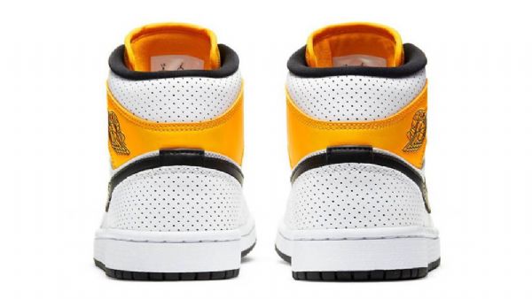 Dámské Laserové Boty Nike Air Jordan 1 Mid Tops Oranžová