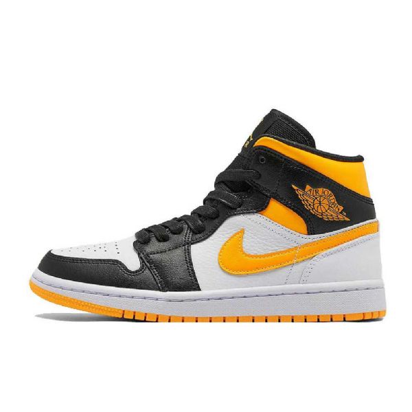 Dámské Laserové Boty Nike Air Jordan 1 Mid Tops Oranžová