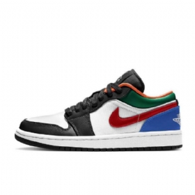 Dámské Nízké Barevné Boty Nike Air Jordan 1 Vícebarevné