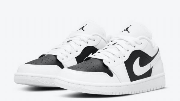 Dámské Nízké Boty Nike Air Jordan 1 Bílá Černá