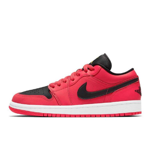 Dámské Nízké Boty Nike Air Jordan 1 Černá Červená Žlutá