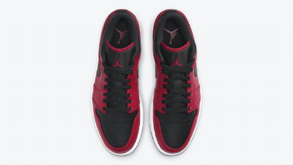Dámské Nízké Boty Nike Air Jordan 1 Červeno-černé