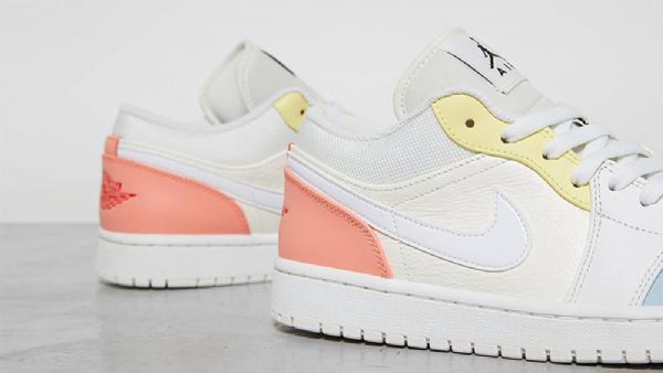 Dámské Nízké Boty Nike Air Jordan 1 Citron Summit Bílý