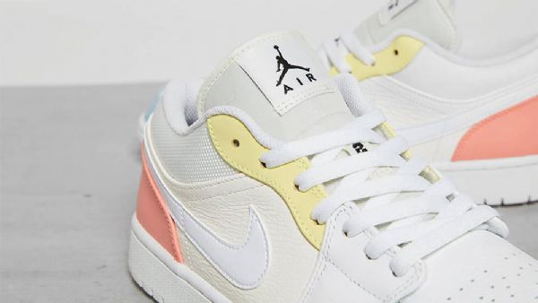 Dámské Nízké Boty Nike Air Jordan 1 Citron Summit Bílý