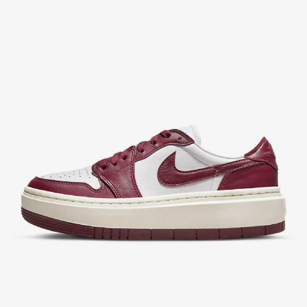 Dámské Nízké Boty Nike Air Jordan 1 Elevate Vínově Bílé