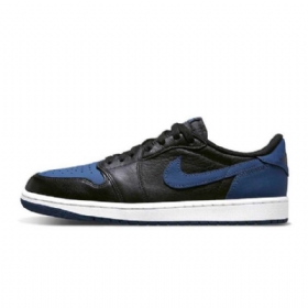 Dámské Nízké Boty Nike Air Jordan 1 Og Mystic Černá Tmavě Modrá Modrý