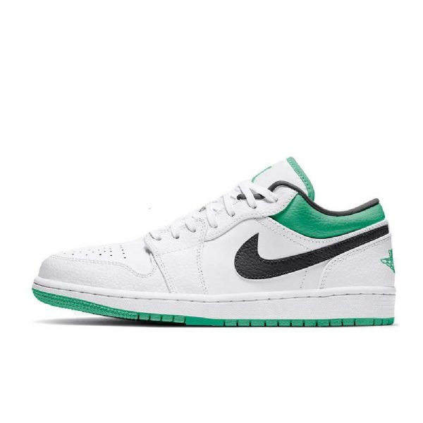 Dámské Nízké Boty Nike Air Jordan 1 Zeleno-bílé