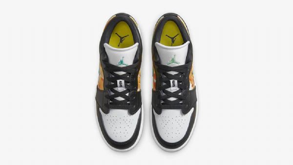 Dámské Odkapávací Boty Nike Air Jordan 1 Low Tops Gs Černá Šedá