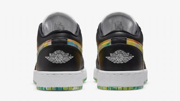 Dámské Odkapávací Boty Nike Air Jordan 1 Low Tops Gs Černá Šedá