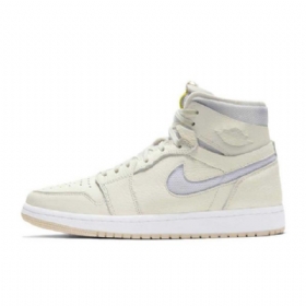 Dámské Pohodlné Perlové Boty Nike Air Jordan 1 Zoom Bílé