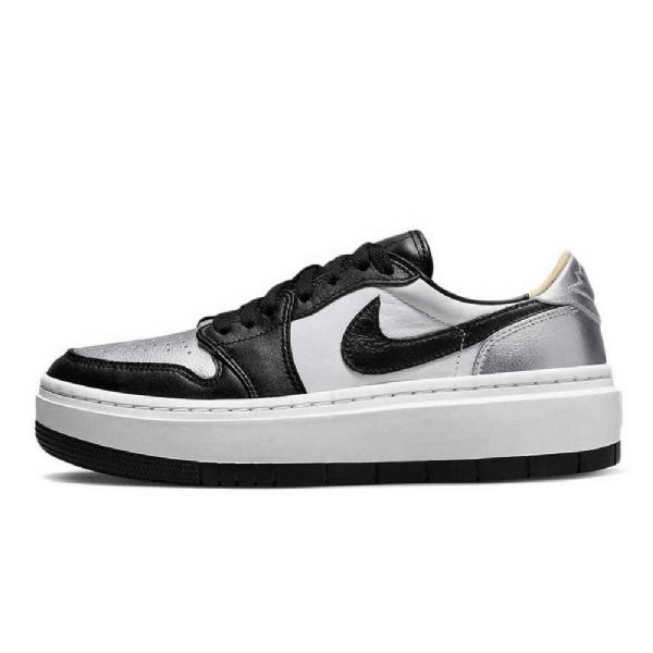 Dámské Polobotky Nike Air Jordan 1 Se Špičkou Lv8d Černá Stříbrná