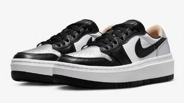 Dámské Polobotky Nike Air Jordan 1 Se Špičkou Lv8d Černá Stříbrná