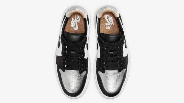 Dámské Polobotky Nike Air Jordan 1 Se Špičkou Lv8d Černá Stříbrná