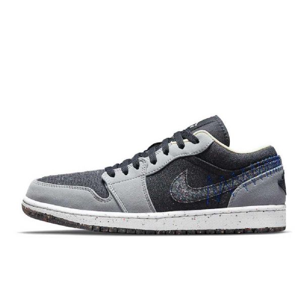 Dámské Polobotky Nike Air Jordan 1 Šedočerné