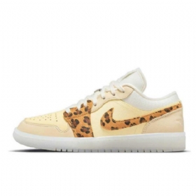 Dámské Polobotky Nike Air Jordan 1 Snkrs Day Žlutá Leopard