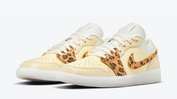 Dámské Polobotky Nike Air Jordan 1 Snkrs Day Žlutá Leopard