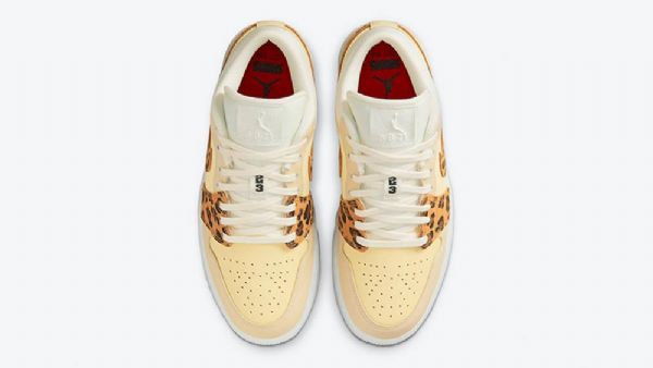 Dámské Polobotky Nike Air Jordan 1 Snkrs Day Žlutá Leopard