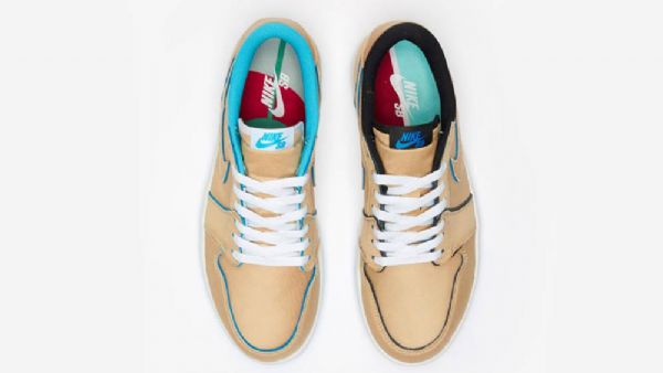 Dámské Polobotky Nike Sb Air Jordan Hnědomodré