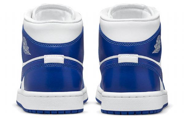 Dámské Retro Basketbalové Boty Nike Air Jordan 1 Mid Tops Modré