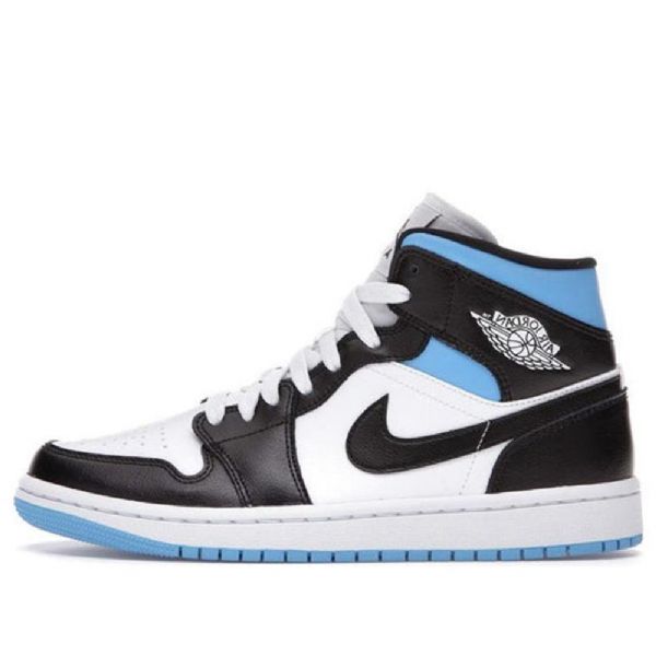 Dámské Retro Basketbalové Boty Nike Air Jordan 1 Mid Tops Modré