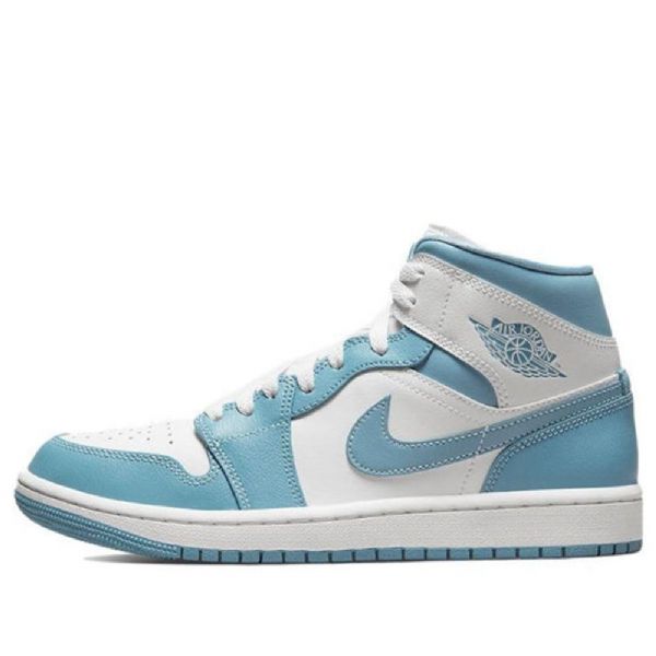 Dámské Retro Basketbalové Boty Nike Air Jordan 1 Mid Tops Modré