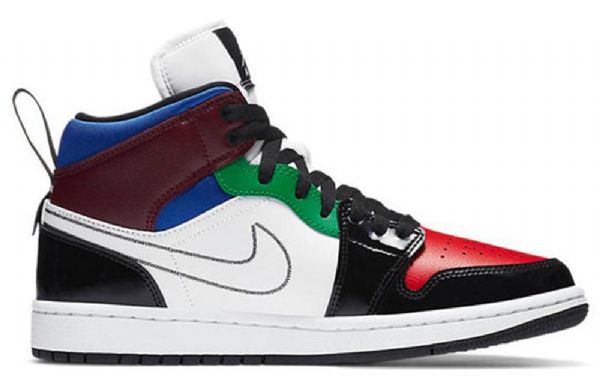 Dámské Retro Basketbalové Boty Nike Air Jordan 1 Mid Tops Se Vícebarevné