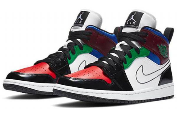 Dámské Retro Basketbalové Boty Nike Air Jordan 1 Mid Tops Se Vícebarevné