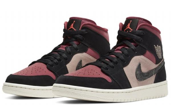 Dámské Retro Basketbalové Boty Nike Air Jordan 1 Mid Tops Vícebarevné