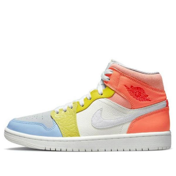 Dámské Retro Basketbalové Boty Nike Air Jordan 1 Mid Tops Vícebarevné