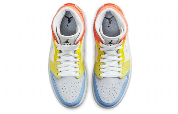 Dámské Retro Basketbalové Boty Nike Air Jordan 1 Mid Tops Vícebarevné
