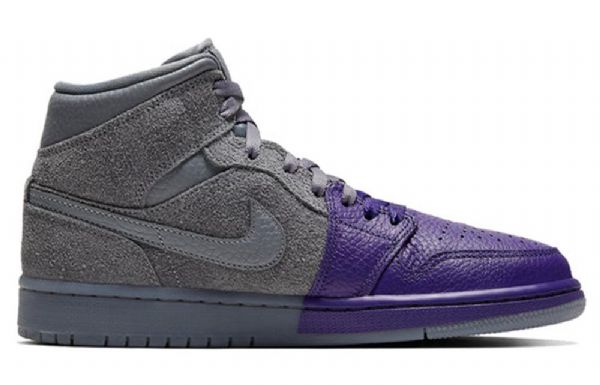 Dámské Retro Basketbalové Boty Nike Sheila Rashid Air Jordan 1 Mid Tops Nachový Šedá